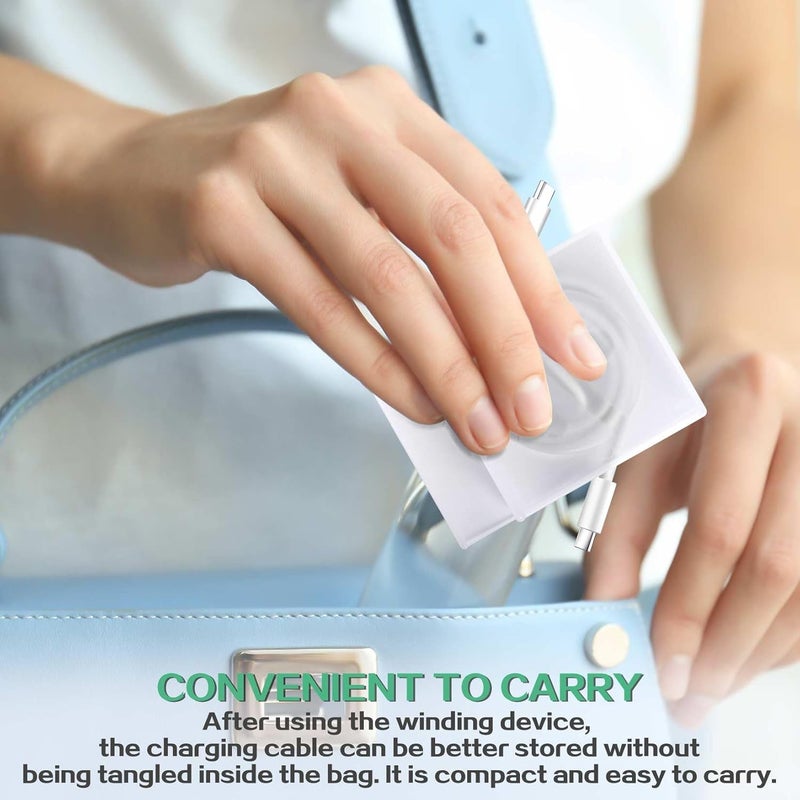 HouseUp Cable Winder, Lines Charging Cord Organizer, retrievable Cable Management for Longer Original Charging Cables, Cord Retrievers That can be Used as Phone Holders - Image 3